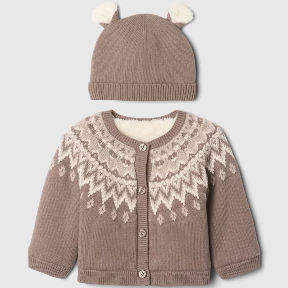 GAP Kids fair isle cozy cardigan